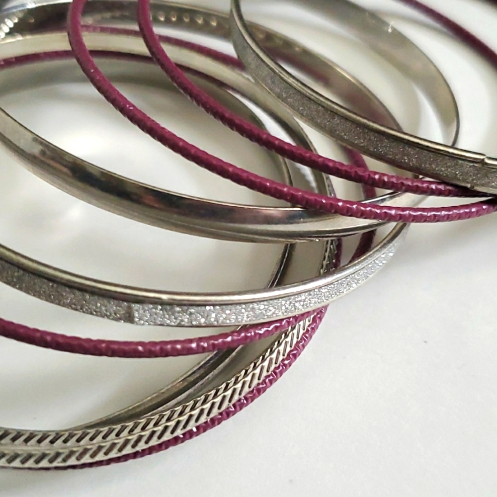 Y2K Versatile Hoop Bracelet Set